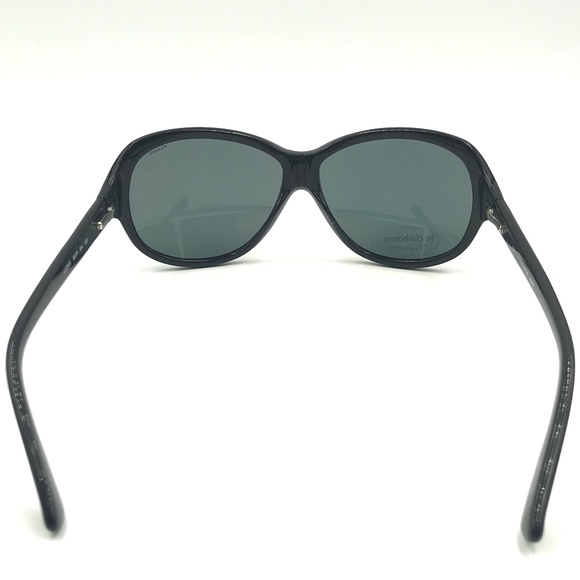 LIZ CLAIBORNE BLACK OVERSIZED BUTTERFLY SUNGLASSES main image 4